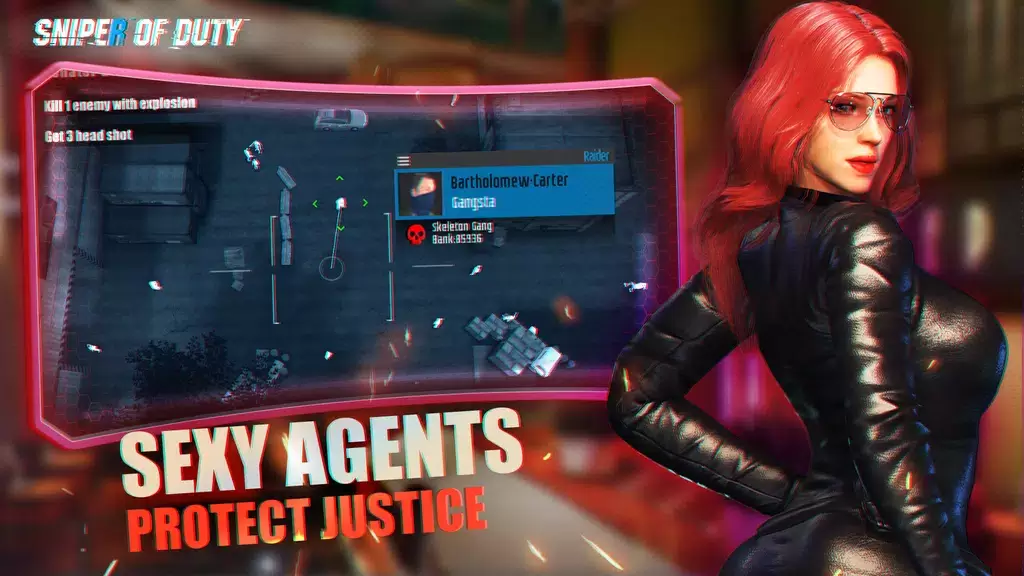 Sniper of Duty:Sexy Agent Spy Ảnh chụp màn hình 3