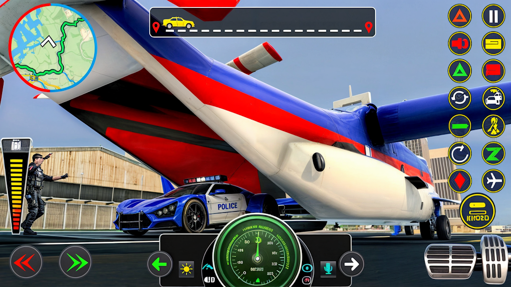 Police Muscle Car Cargo Plane スクリーンショット 2