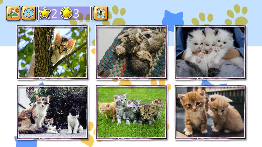 Jigsaw Puzzle Cats Kitten Schermafbeelding 4