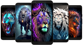 Lion Wallpaper HD Captura de pantalla 4