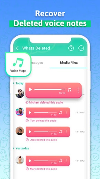 Recover Deleted Messages - WA Ekran Görüntüsü 3