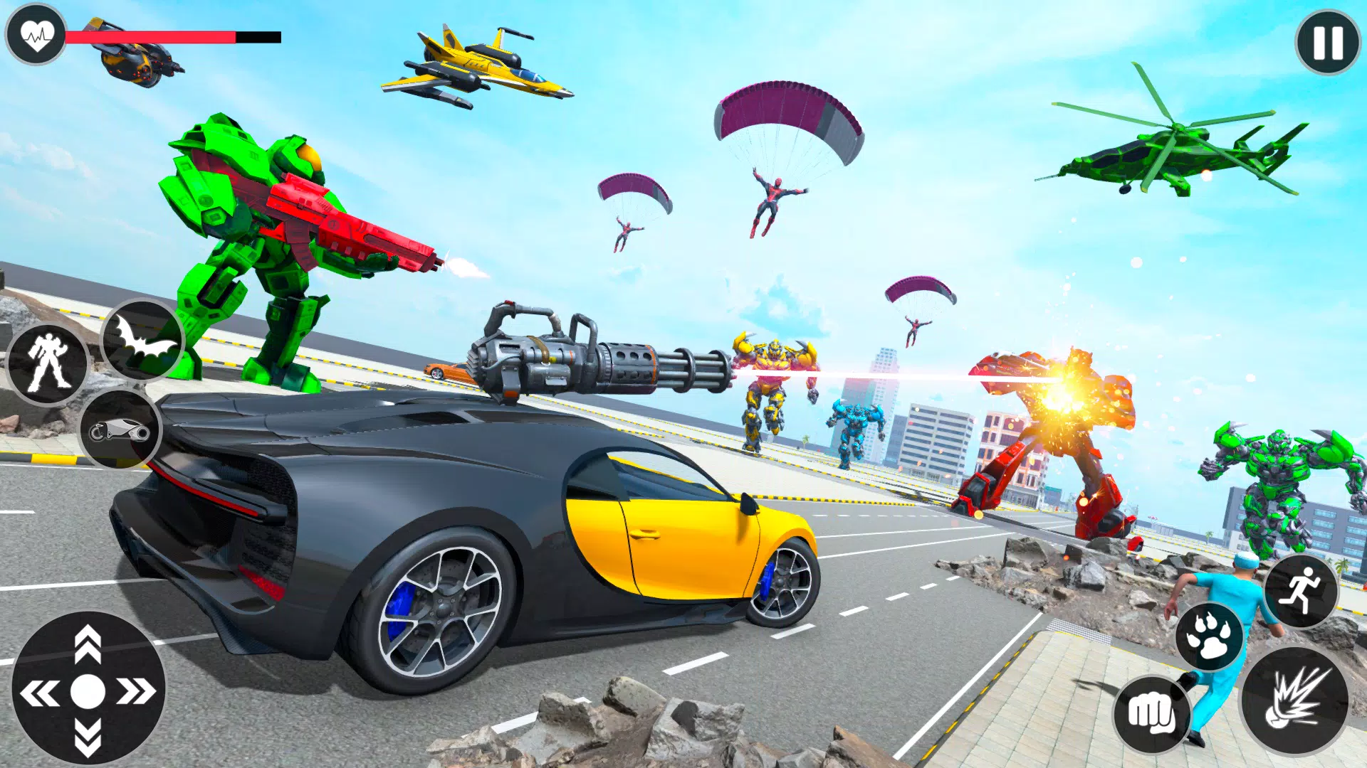 Flying Robot Transforming Game应用截图第2张