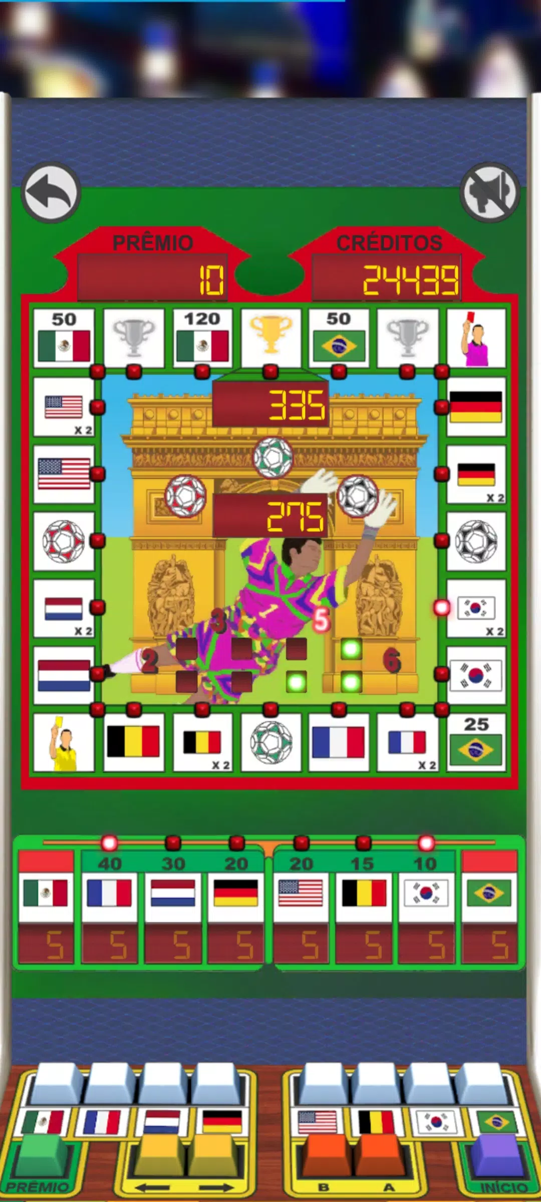 Football 98 Slot Machine ဖန်သားပြင်ဓာတ်ပုံ 3