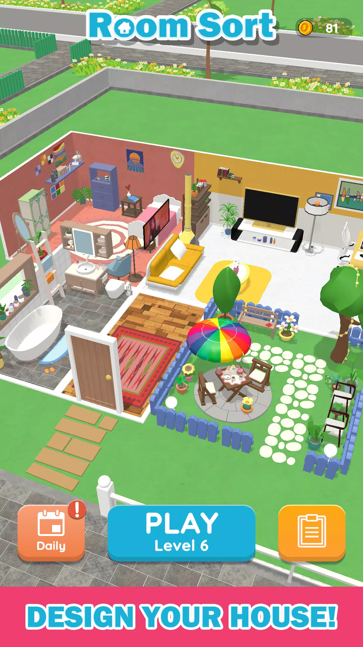 Room Sort - Floor Plan Game スクリーンショット 4
