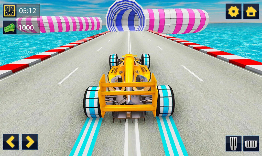 Impossible Formula Car Racing Stunt New Free Games Captura de tela 1