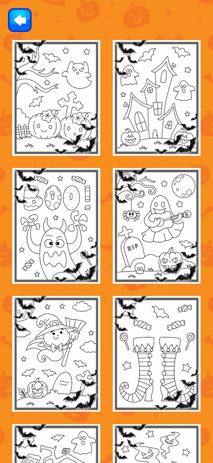 Halloween Coloring Game Schermafbeelding 2