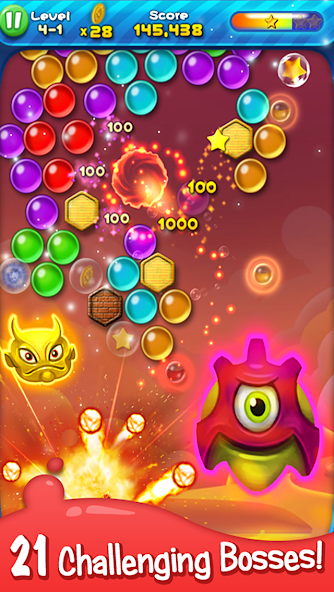 Bubble Bust! - Popping Planets ภาพหน้าจอ 2