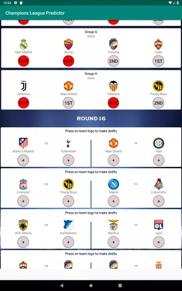Champions Football Predictor ဖန်သားပြင်ဓာတ်ပုံ 4