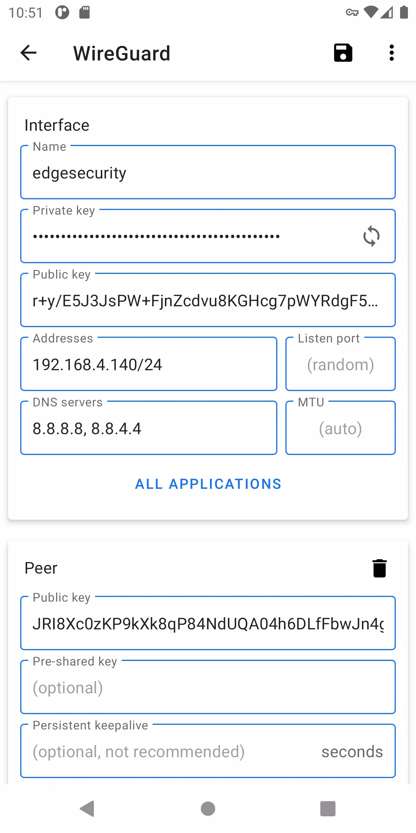 WireGuard ဖန်သားပြင်ဓာတ်ပုံ 3