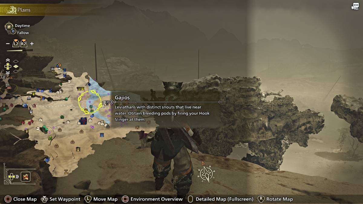 Gaijos Ort auf der Windward Plains Karte