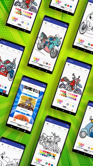MotorBike Coloring Page應用截圖第1張