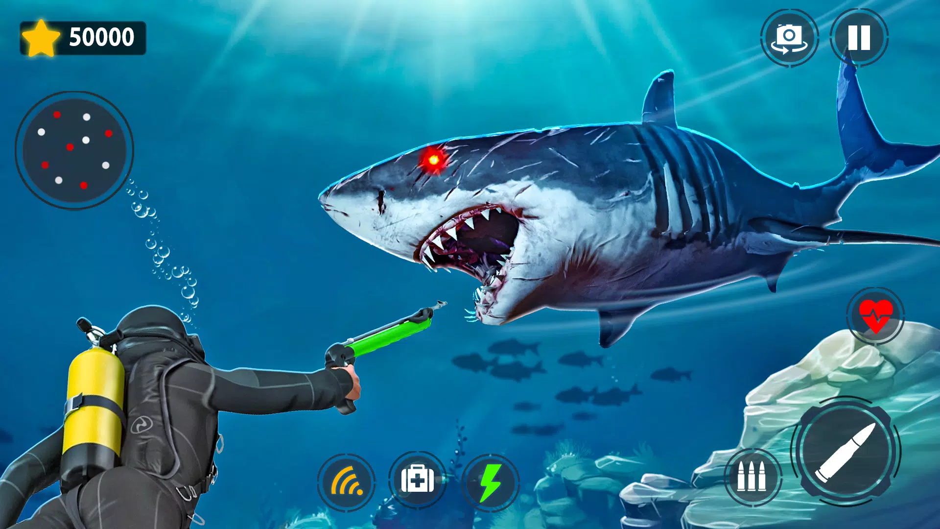 Shark Games & Fish Hunting Zrzut ekranu 2