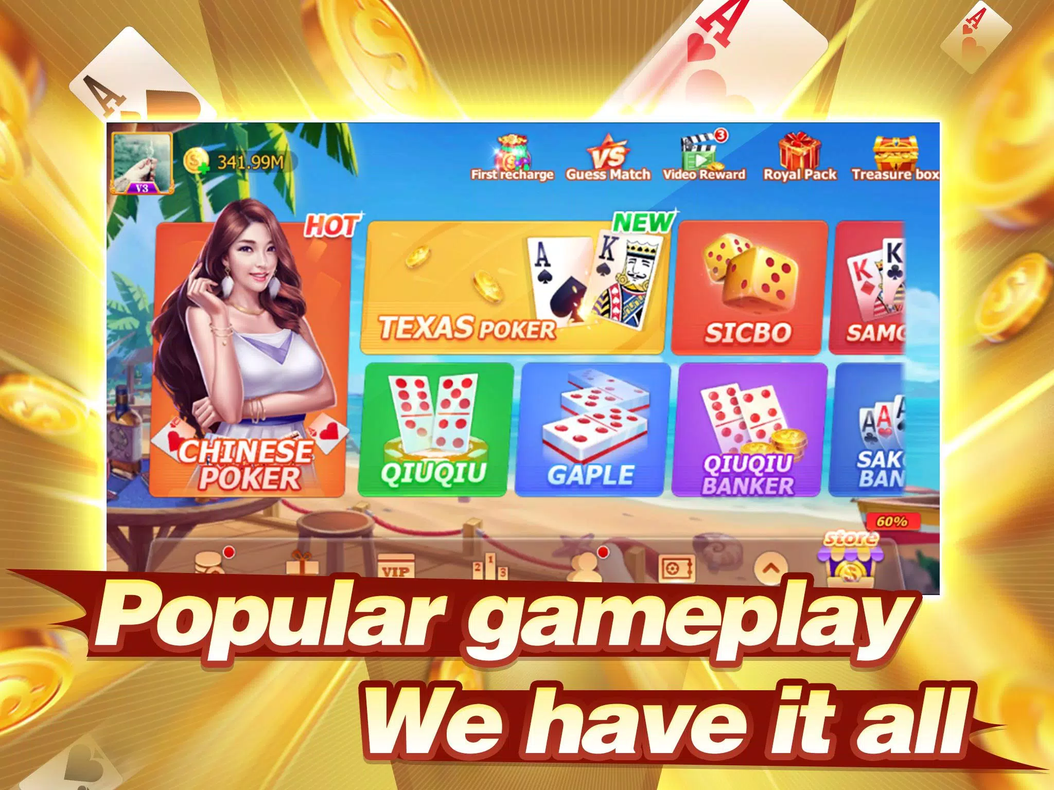 Capsa susun (Capsun) - Chinese Poker Zrzut ekranu 3