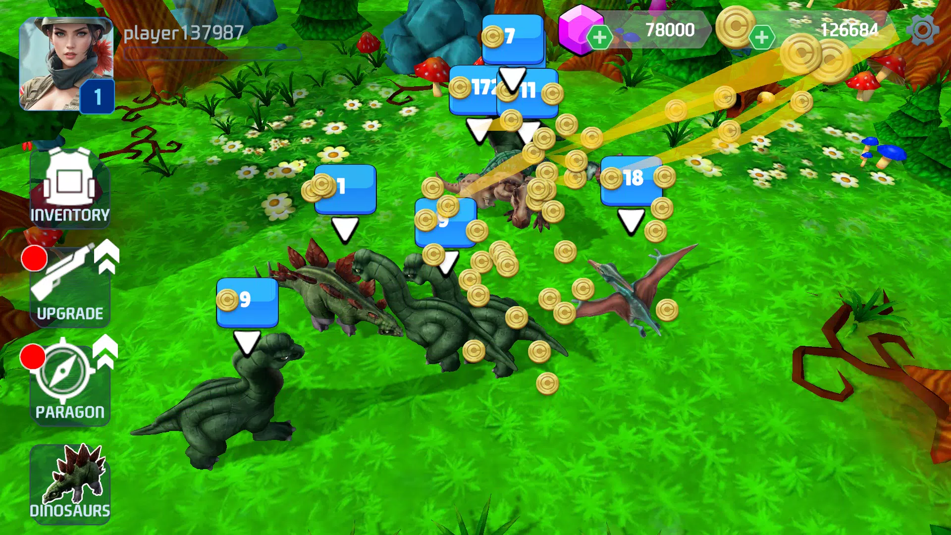 Dinosaur Park: Jurassic Chase स्क्रीनशॉट 1