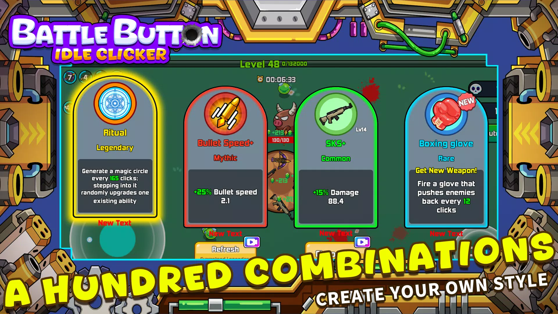 Battle Button - idle clicker Schermafbeelding 4