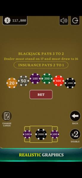 Blackjack 21 - Side Bets Ảnh chụp màn hình 3