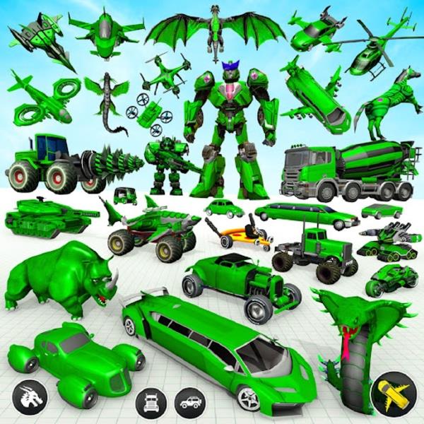 Army Robot Car Game:Robot Game ภาพหน้าจอ 1