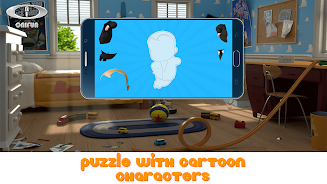 Puzzle with Cartoon Characters Capture d'écran 1