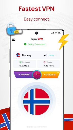 Norway VPN: Get Norway IP 스크린샷 1