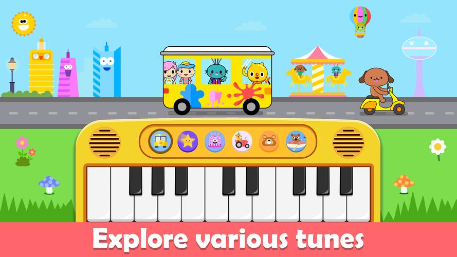 Toddler Piano and Music Games ภาพหน้าจอ 1