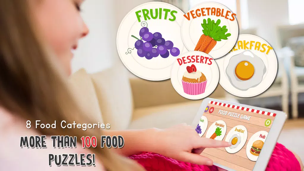Food Puzzle for Kids Capture d'écran 3