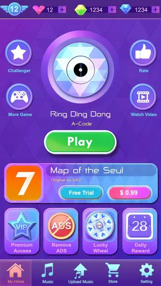 Music Tiles: Music Games स्क्रीनशॉट 1