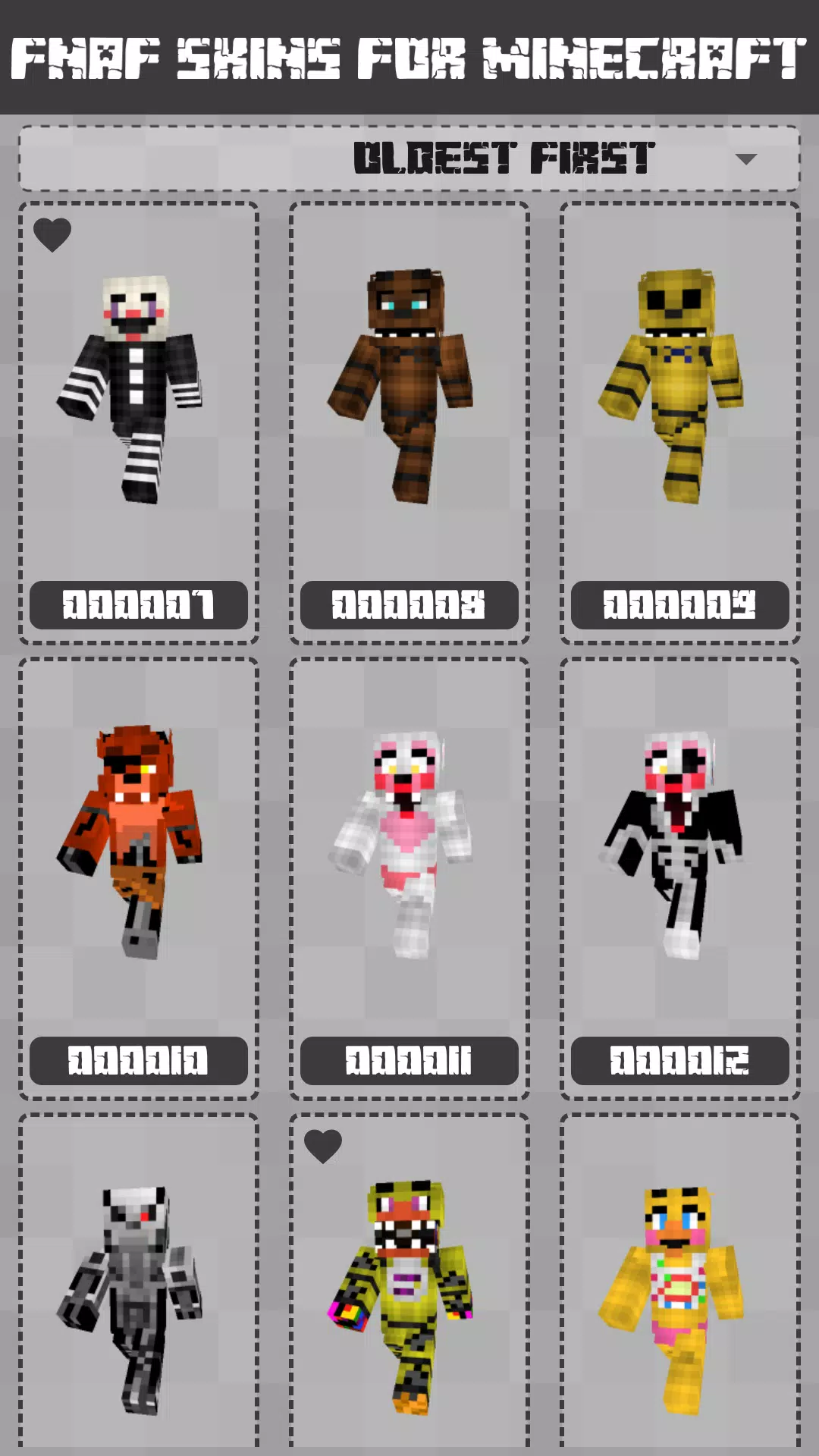 FNAF Skins for Minecraft PE スクリーンショット 3