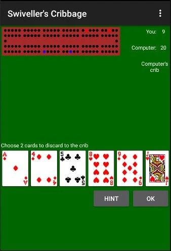 Schermata Swiveller’s Cribbage 1