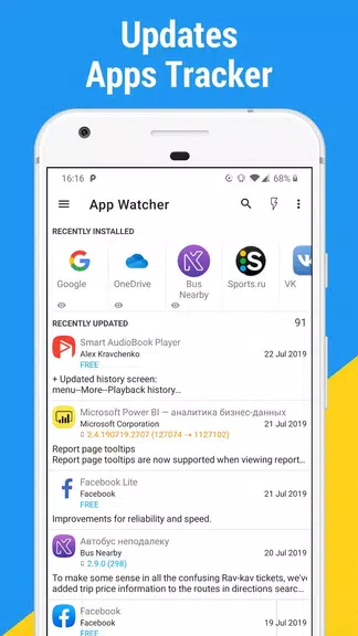 App Watcher: Check Update Ảnh chụp màn hình 1