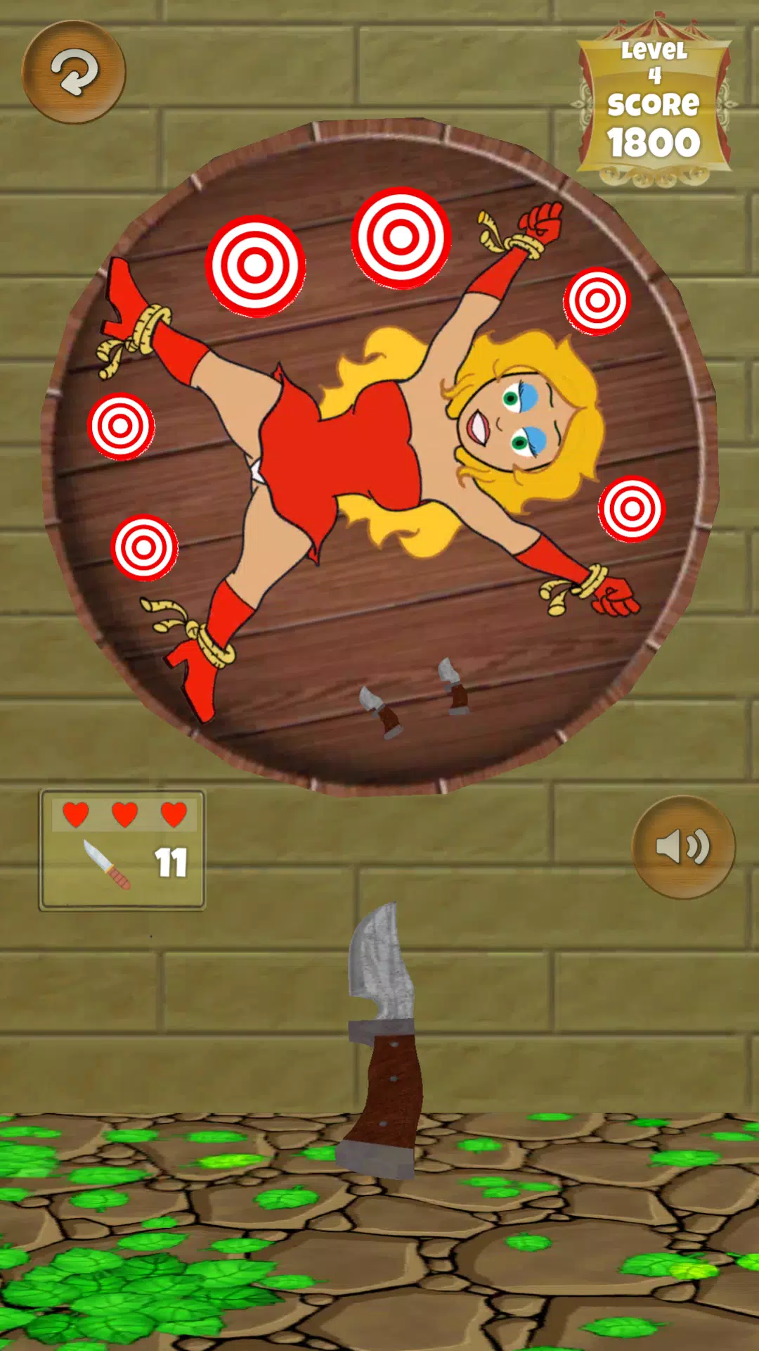 Classic Knife Throwing Game Ảnh chụp màn hình 1