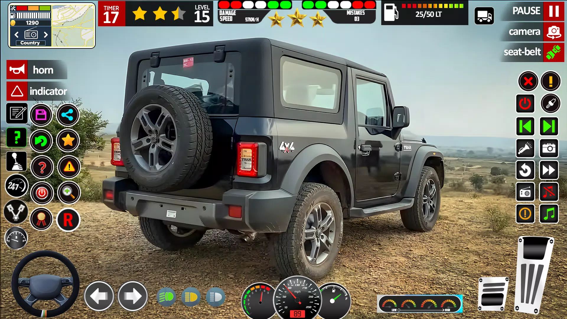 Jeep Driving Game 3d Simulator Schermafbeelding 1