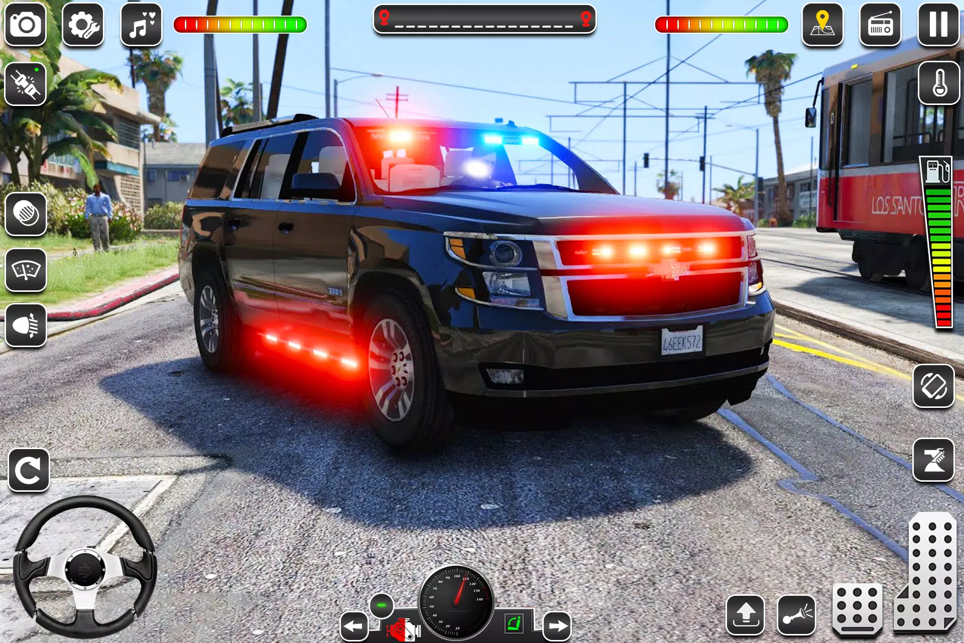 US Police Car Chase Game 3D Ekran Görüntüsü 4