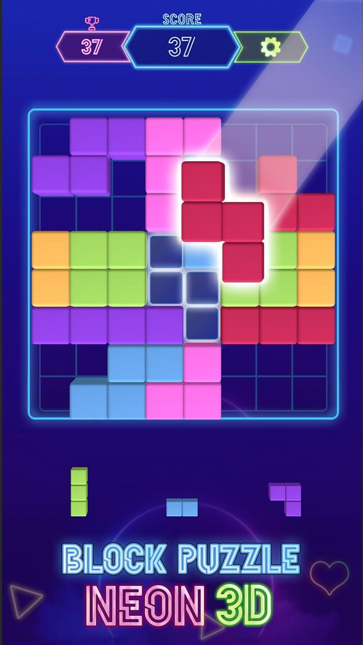 Block Neon 3D : Disco Puzzle Ekran Görüntüsü 4