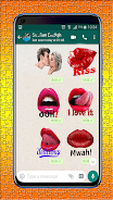 Lips, Kiss and Love Stickers Screenshot 1