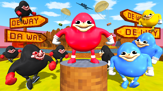 Ugandan Knuckles and Chungus Battle Royale Online স্ক্রিনশট 2