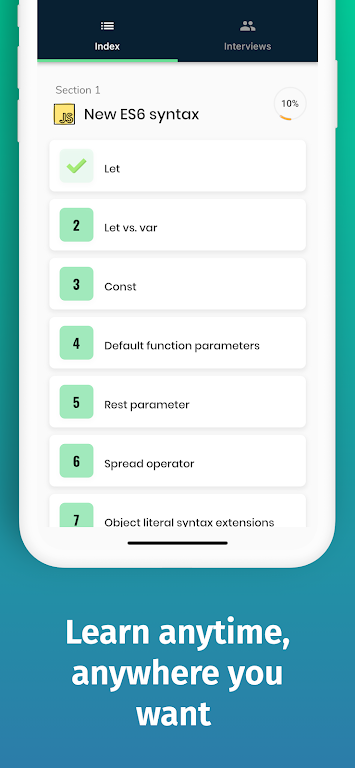 Schermata Learn Node.js Coding - NodeDev 4