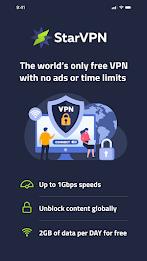 StarVPN: Private & Secure VPN स्क्रीनशॉट 1