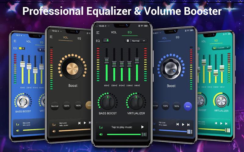 Equalizer & Bass Booster,Music Ekran Görüntüsü 1