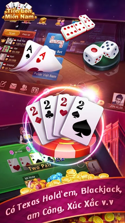 Tien Len Tiến Lên Miền Nam Online Ekran Görüntüsü 3