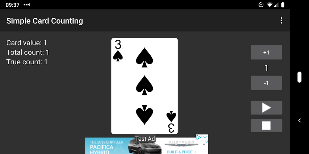Simple Card Counting Capture d'écran 2