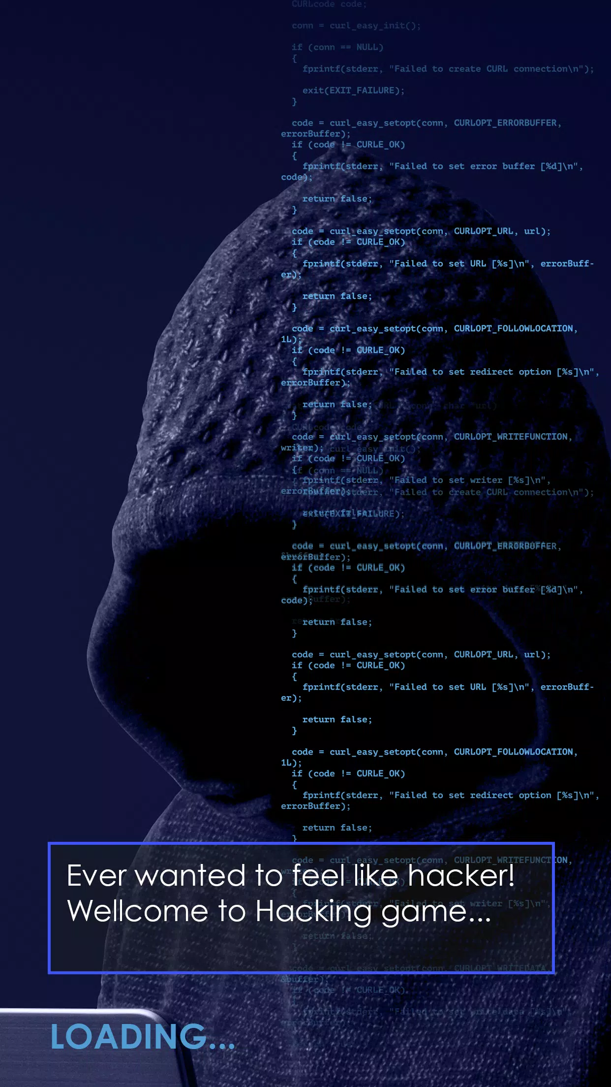 Cyber Hacker Bot Hacking Game Schermafbeelding 1