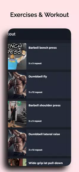 GYM Workouts: Build Muscle Tangkapan skrin 3