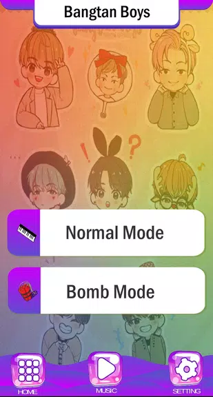 BTS Chibi Piano Tiles Schermafbeelding 3