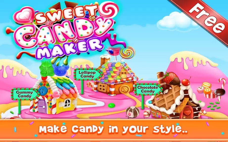 Sweet Candy Maker - Candy Game スクリーンショット 1