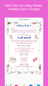 Baby Shower Invitation Card Maker Ảnh chụp màn hình 1