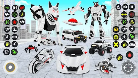 Fox Robot Transform Bike Game Zrzut ekranu 2