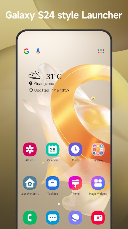 Cool S24 Launcher Galaxy OneUI Mod スクリーンショット 1