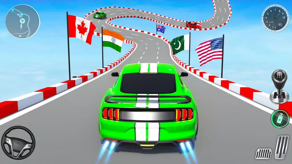 Muscle Car Stunts - Ramp Car Скриншот 1