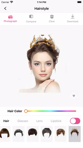 Hair Makeover-modiface・haircut Captura de tela 3