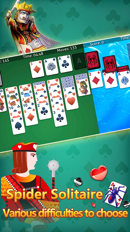 klondike solitaire :card shark ဖန်သားပြင်ဓာတ်ပုံ 1